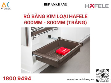 Rổ bằng kim loại Hafele - 807.95.853 - Trắng ( 800mm )